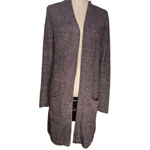 Barefoot Dreams Open Front Cardigan Sweater in Charcoal - Women's Size S